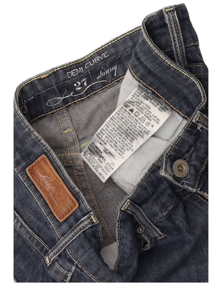 LEVI'S Jeans ajustados Demi Curve para mujer W27 L32 Algodón azul marino