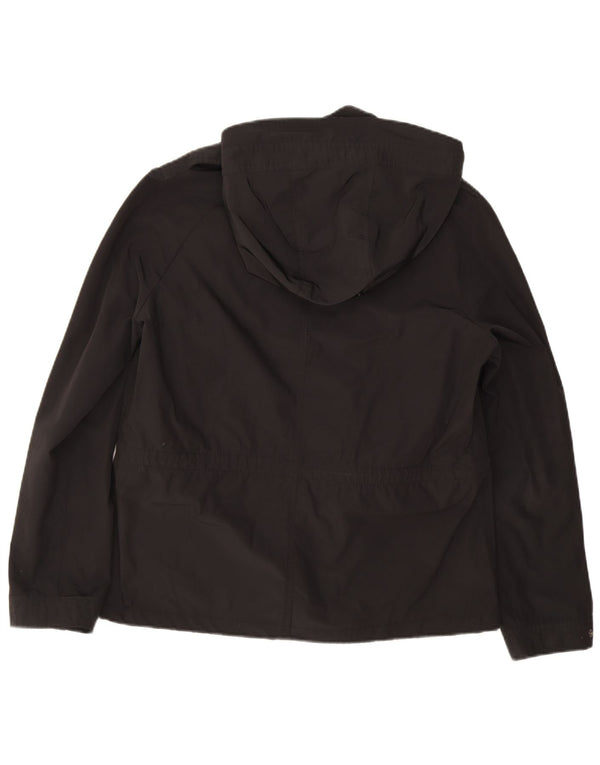 Massimo Dutti Chaqueta Militar Con Capucha Mujer UK 40 XL Negro