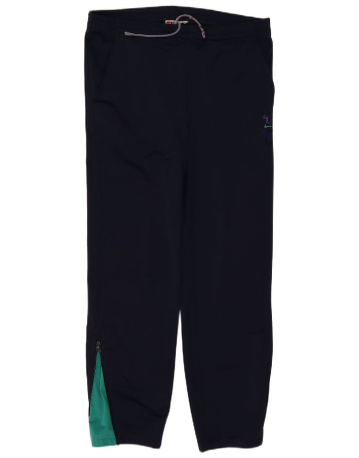 Fila Pantalones de chándal para mujer IT 46 Large Azul marino Colorblock