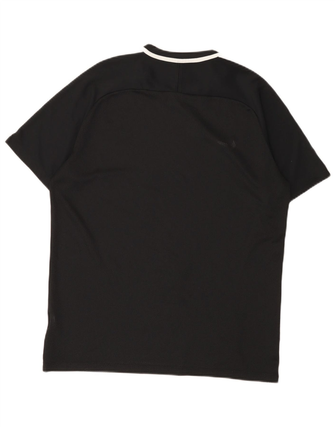 NIKE Camiseta Dri Fit para Mujer UK 40 Grande Negro Colorblock Poliéster