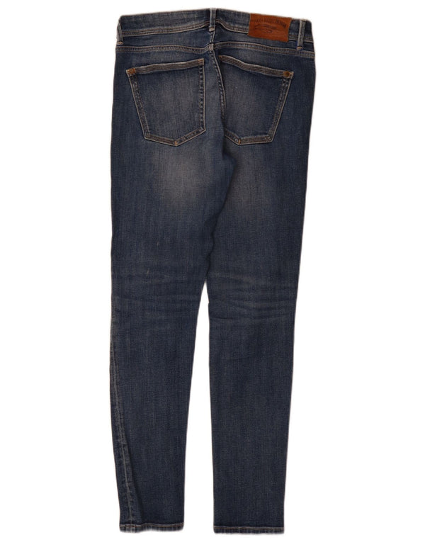 Zara Vaqueros pitillo desgastados para mujer EU 36 XS W26 L29 Algodón azul