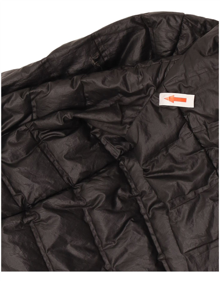 Adidas Chaqueta acolchada con capucha para mujer UK 8/10 Small Black Poliéster