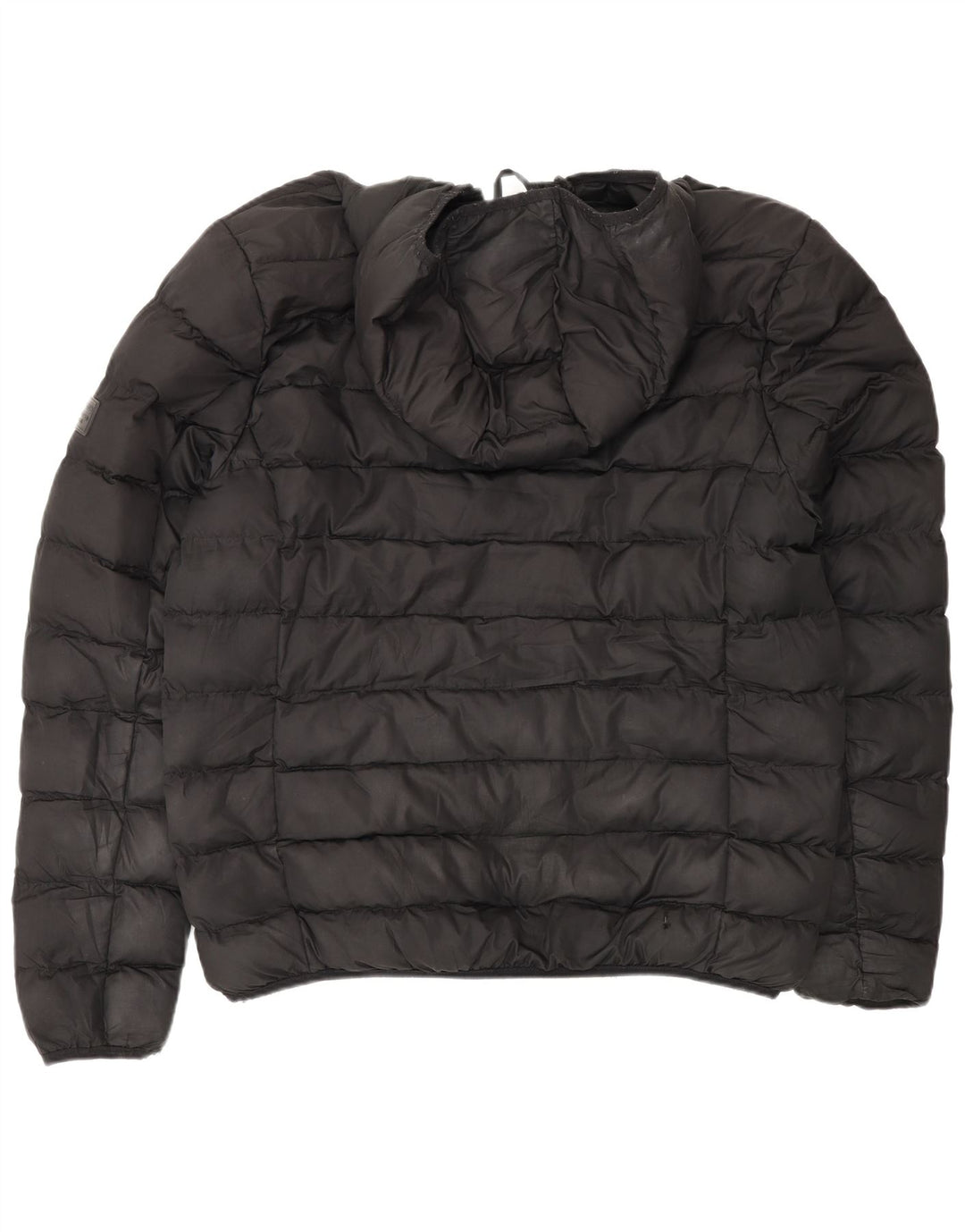 French Connection Chaqueta acolchada con capucha para hombre UK 40 Large Negro