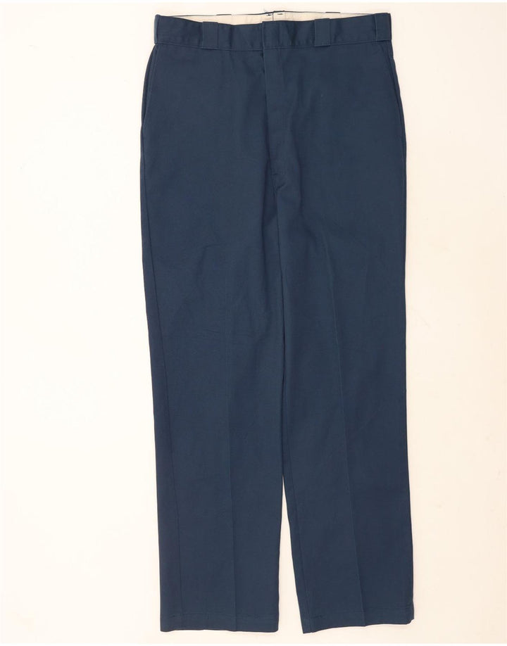 Dickies Pantalón chino recto para hombre W38 L34 Poliéster azul marino