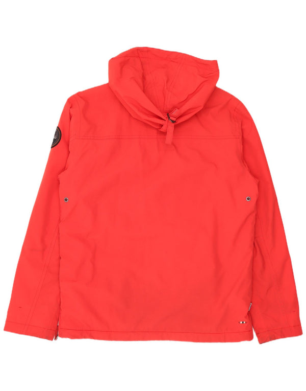 Napapijri Chaqueta anorak de ajuste regular con capucha Geographic para hombre UK 38 Medium Red