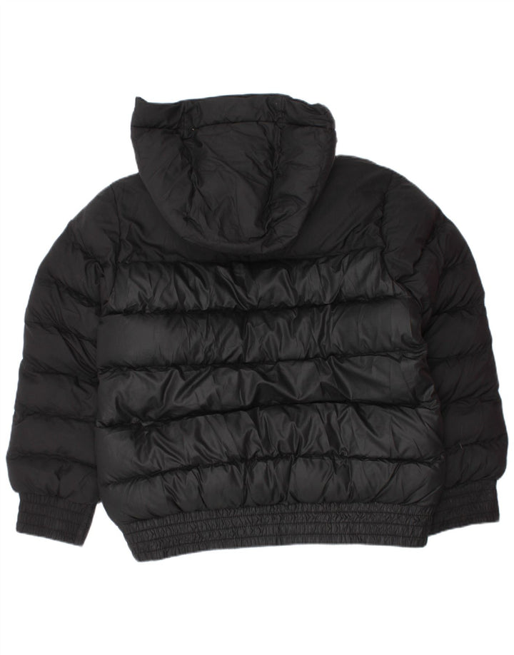 NIKE Chaqueta acolchada con capucha para niño 5-6 años Mediana Negro Poliéster