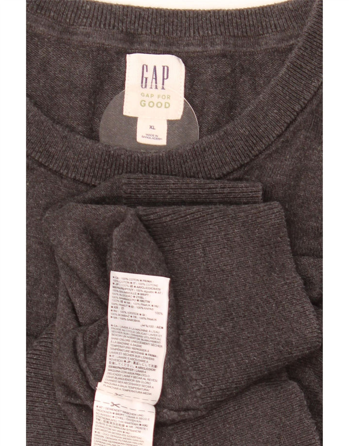 GAP Jersey de Cuello Redondo para Hombre XL Algodón Gris