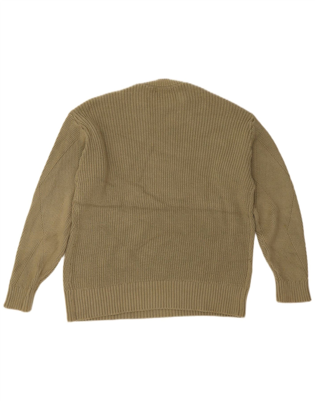 Marks & Spencer Suéter tipo jersey con cuello redondo para mujer UK 14 Medium Khaki