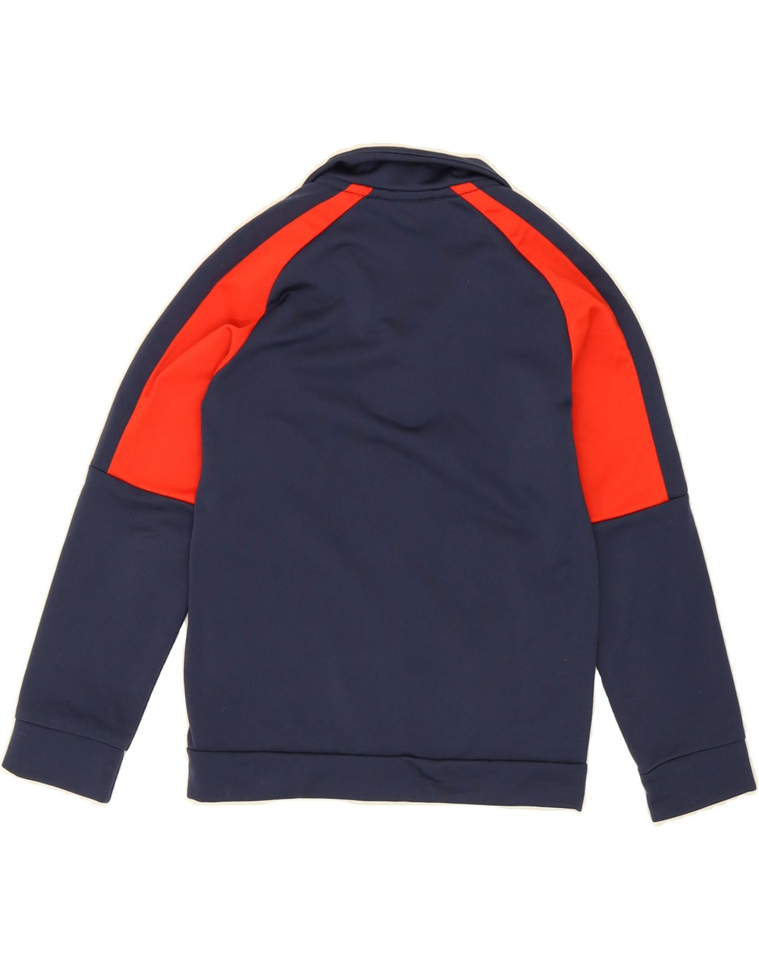 PUMA Boys Tracksuit Top Jacket 7-8 Years Navy Blue Colourblock Polyester Vintage Puma and Second-Hand Puma from Messina Hembry 