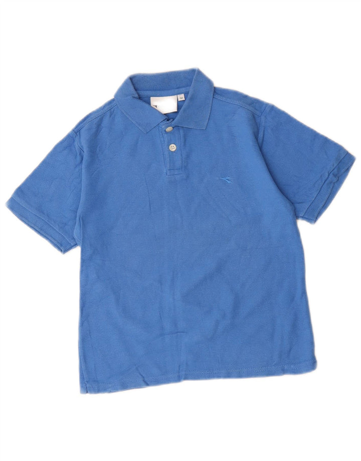 DIADORA Polo Niño 7-8 Años Azul Medio Algodón