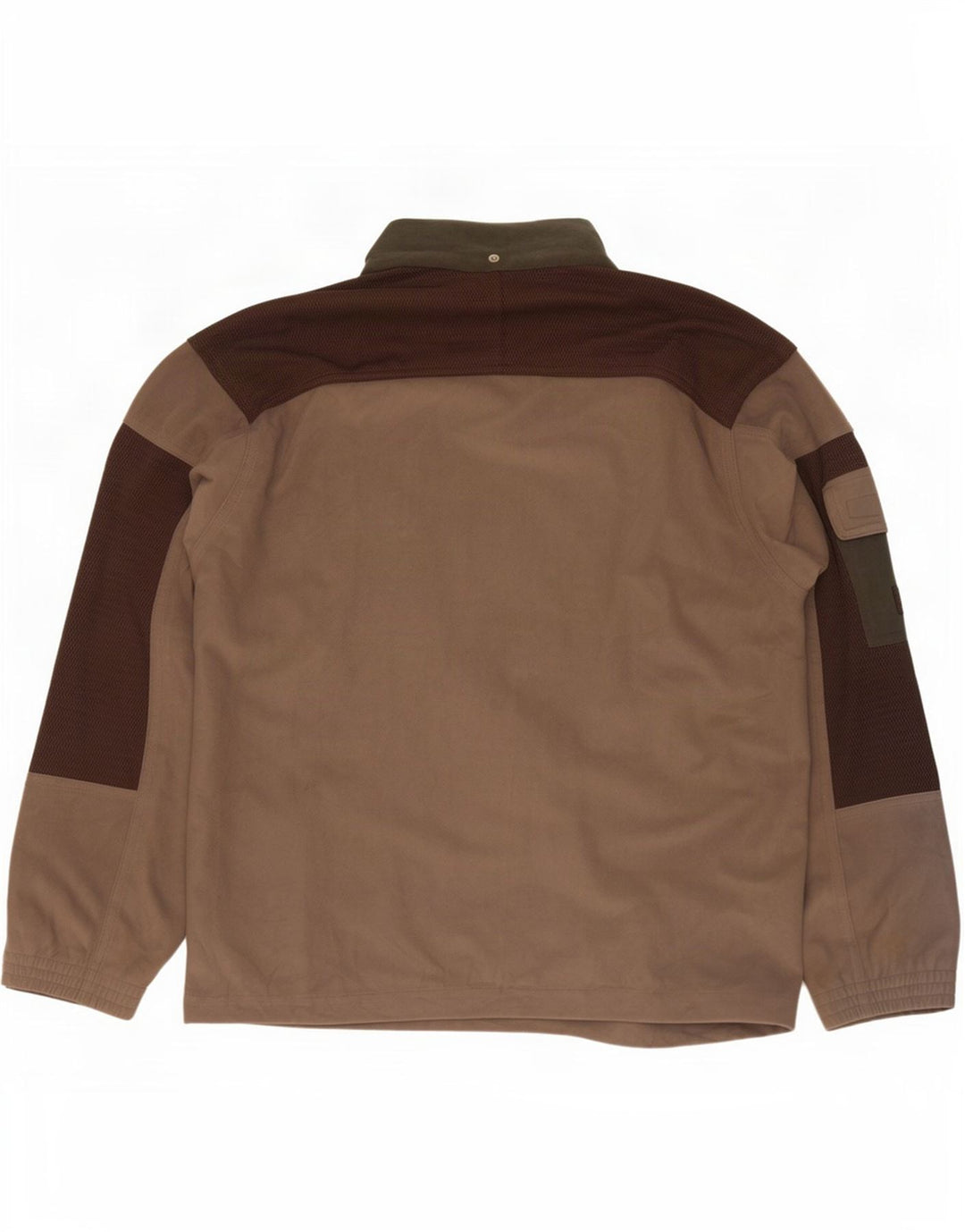 Diadora Chaqueta de chándal para hombre ES 38 Marrón medio Poliéster con bloques de color