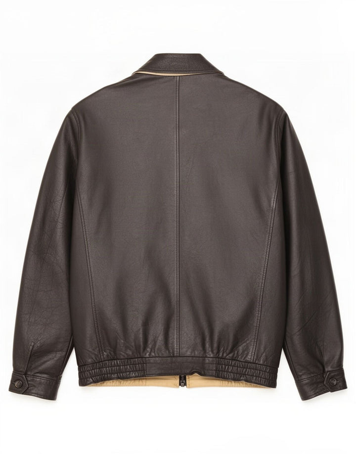Vagrant Chaqueta de cuero para hombre IT 52 XL Negro