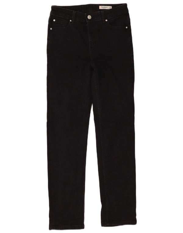 Marks & Spencer Jeans rectos The Sienna para mujer UK 10 Small W30 L30 Negro