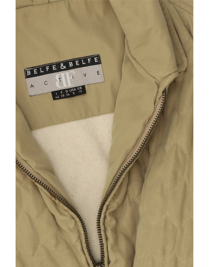 Belfe & Chaqueta acolchada extragrande para mujer Reino Unido 12 Caqui mediano