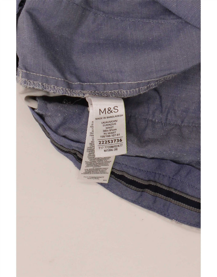 Marks & Spencer Pantalones cortos chinos para hombre W36 Algodón gris grande