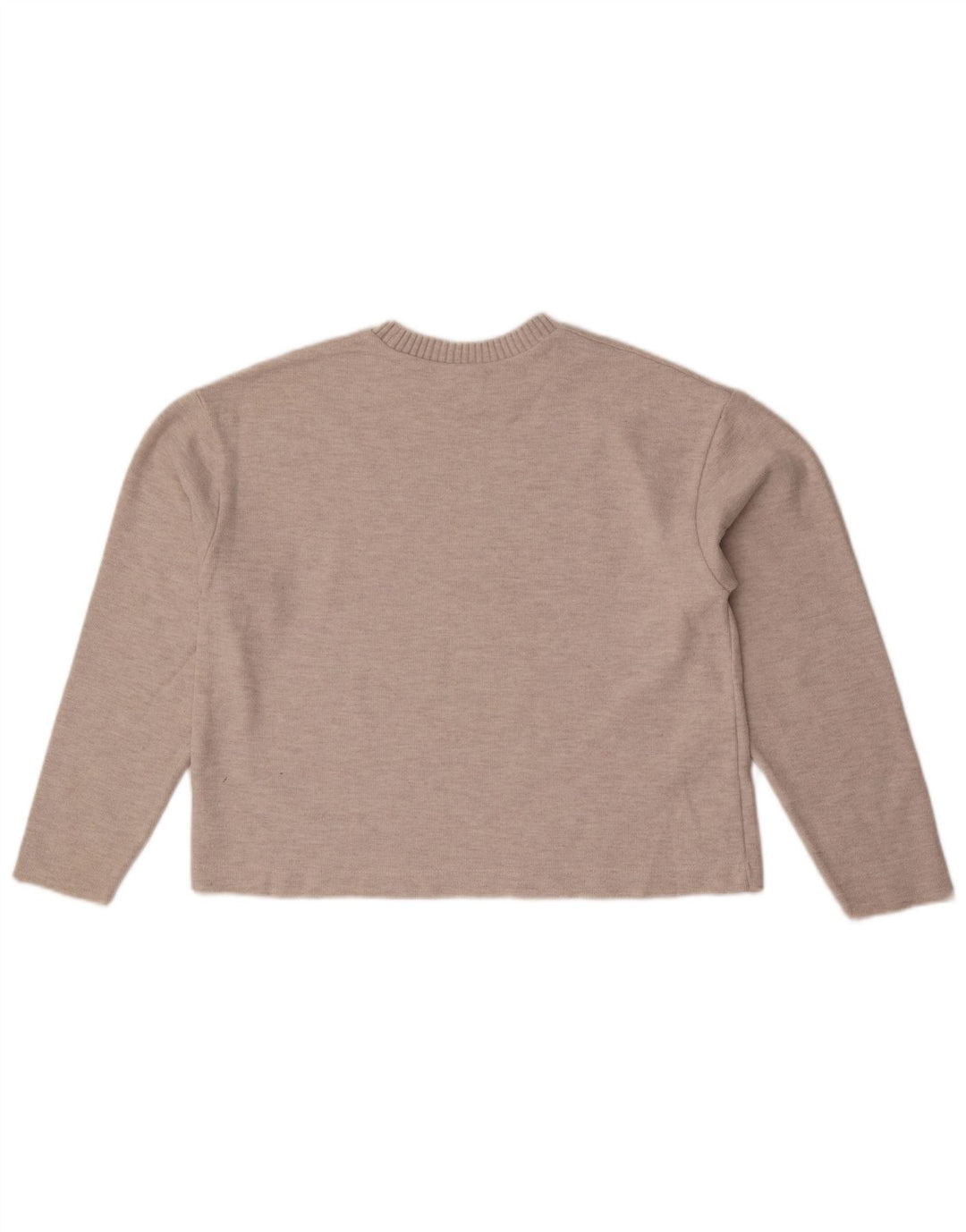 Zara Mujer Blusa Corta Top UK 44 Medio Beige