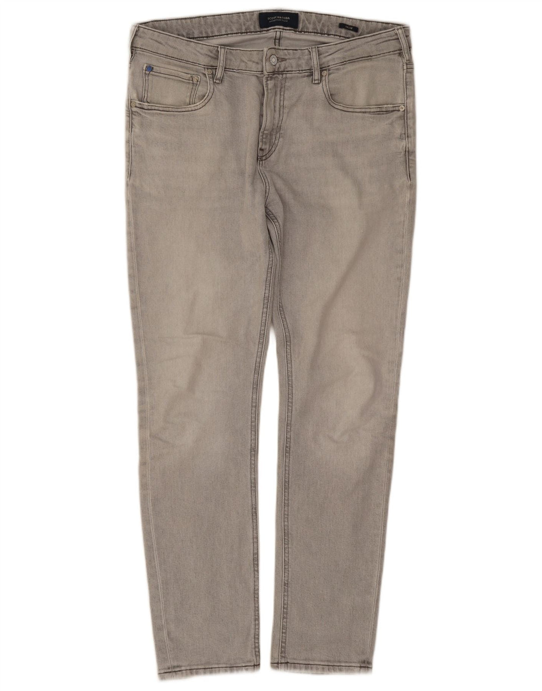 Vaqueros ajustados para hombre Scotch & Soda W34 L30 Algodón gris