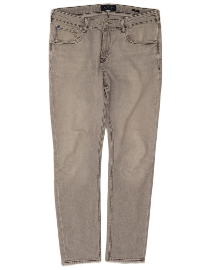 Vaqueros ajustados para hombre Scotch & Soda W34 L30 Algodón gris