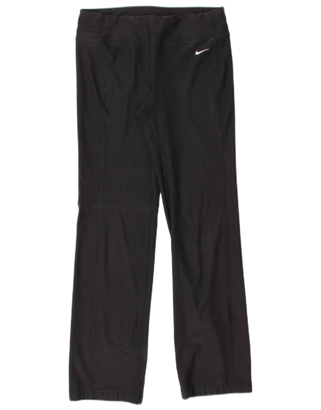 Nike Mujer Dri Fit Chándal Pantalones UK 10 Pequeño Poliéster Negro