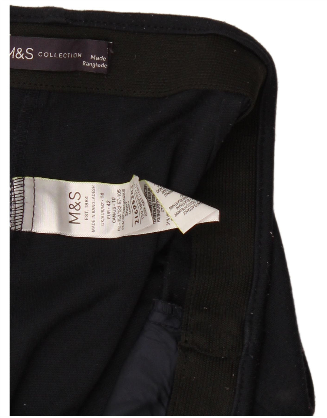 Marks & Spencer Pantalones cortos para mujer UK 40 Large W34 L26 Azul marino