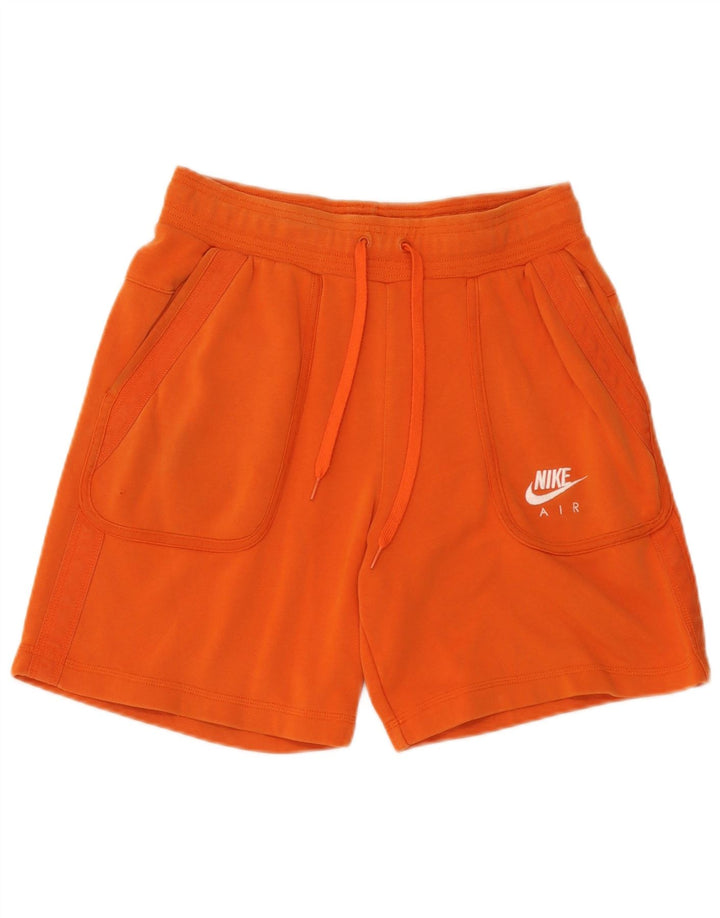 Pantalones cortos deportivos Nike para hombre de algodón naranja medio