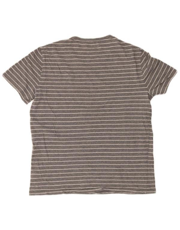 Polo Ralph Lauren - Camiseta para hombre de algodón a rayas gris medio