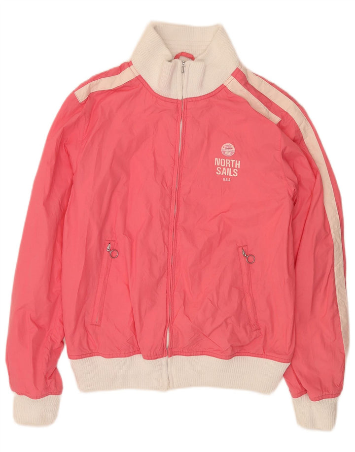 Chaqueta superior de chándal para mujer North Sails UK 46 Large Pink Colourblock