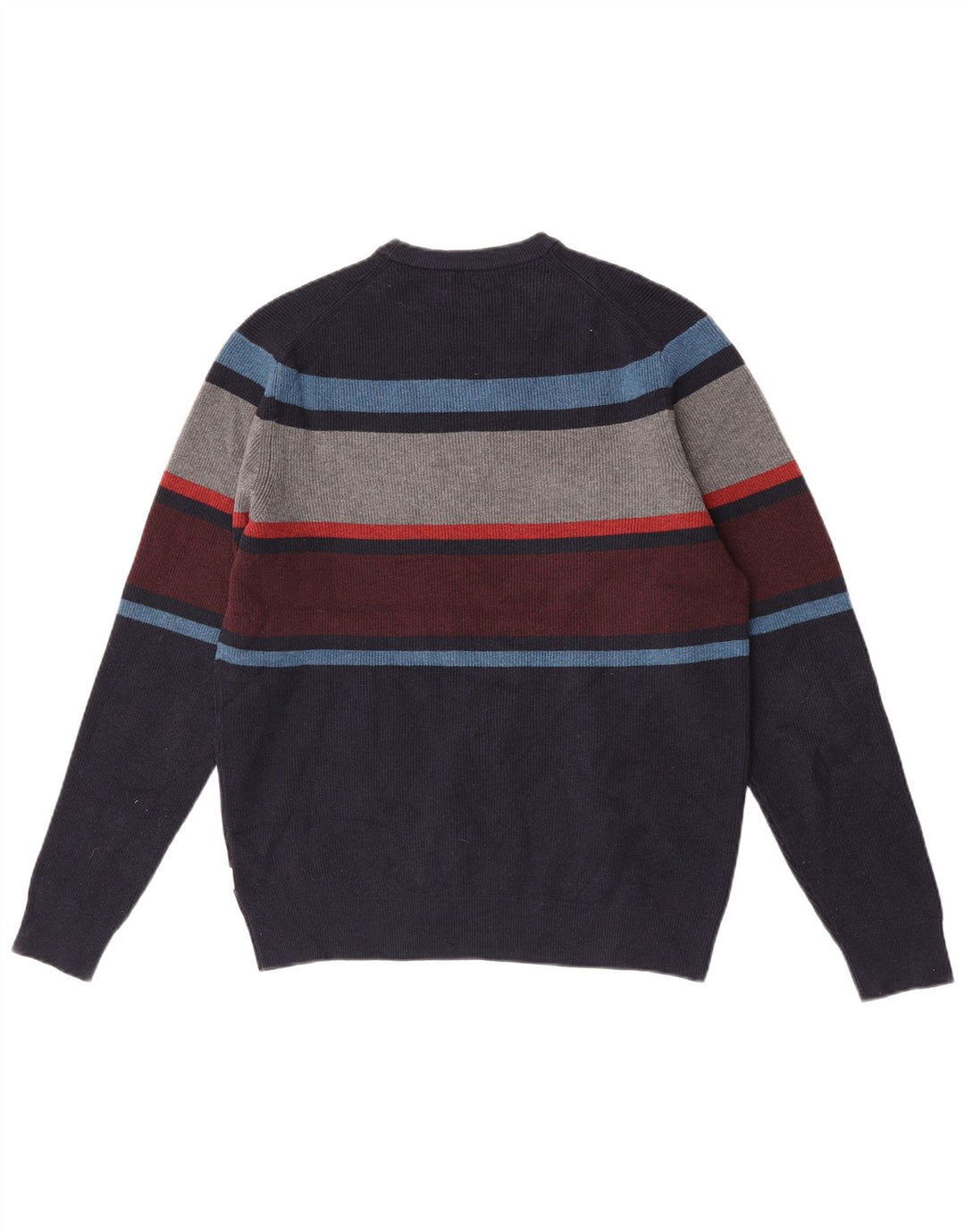 Marks & Spencer Jersey De Cuello Redondo Para Hombre Color Block Azul Marino Mediano
