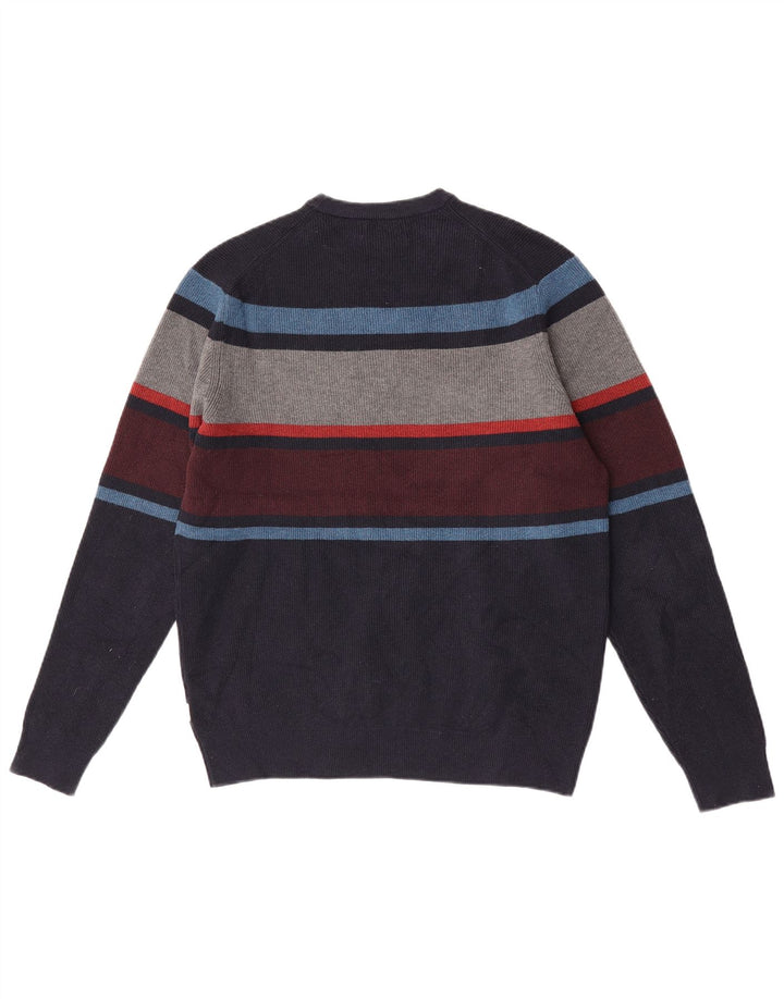 Marks & Spencer Jersey De Cuello Redondo Para Hombre Color Block Azul Marino Mediano