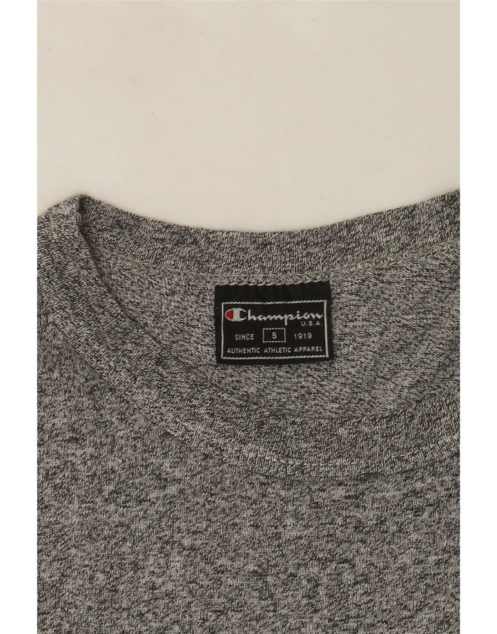 CHAMPION Camiseta gráfica para hombre Top pequeño gris moteado