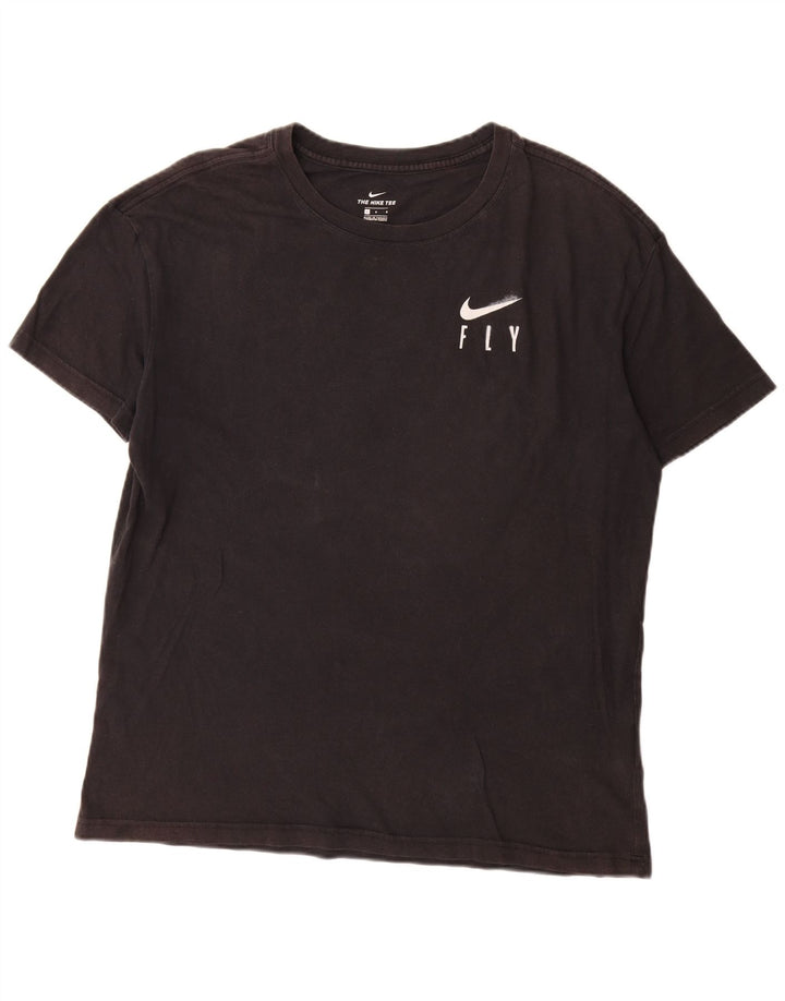 Nike - Camiseta gráfica para hombre, talla grande, algodón negro