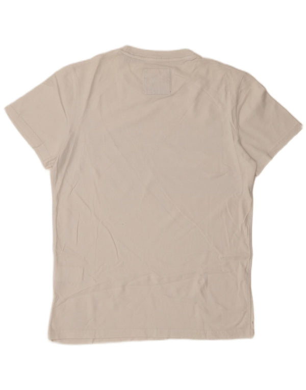 SUPERDRY Camiseta gráfica para hombre Top grande de algodón blanco