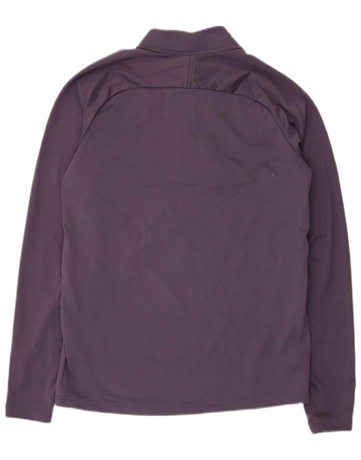 Nike Dri Fit - Chándal con cremallera y cuello para hombre, poliéster, color morado
