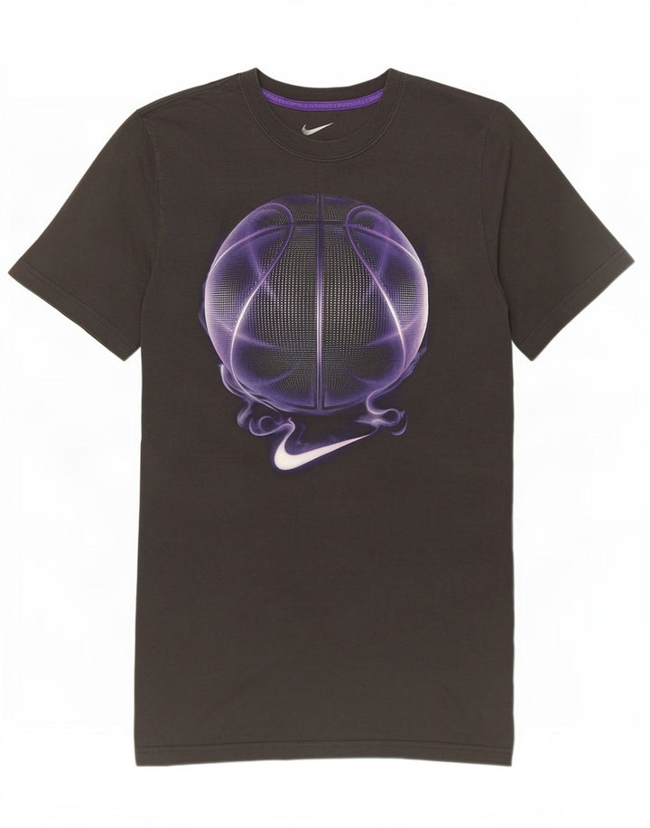Nike Camiseta gráfica de ajuste estándar para hombre, talla pequeña, gris