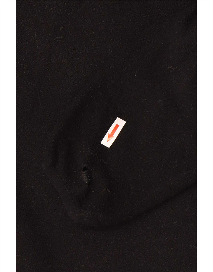 Canterbury Jersey de forro polar con cuello y cremallera para hombre Poliéster negro mediano