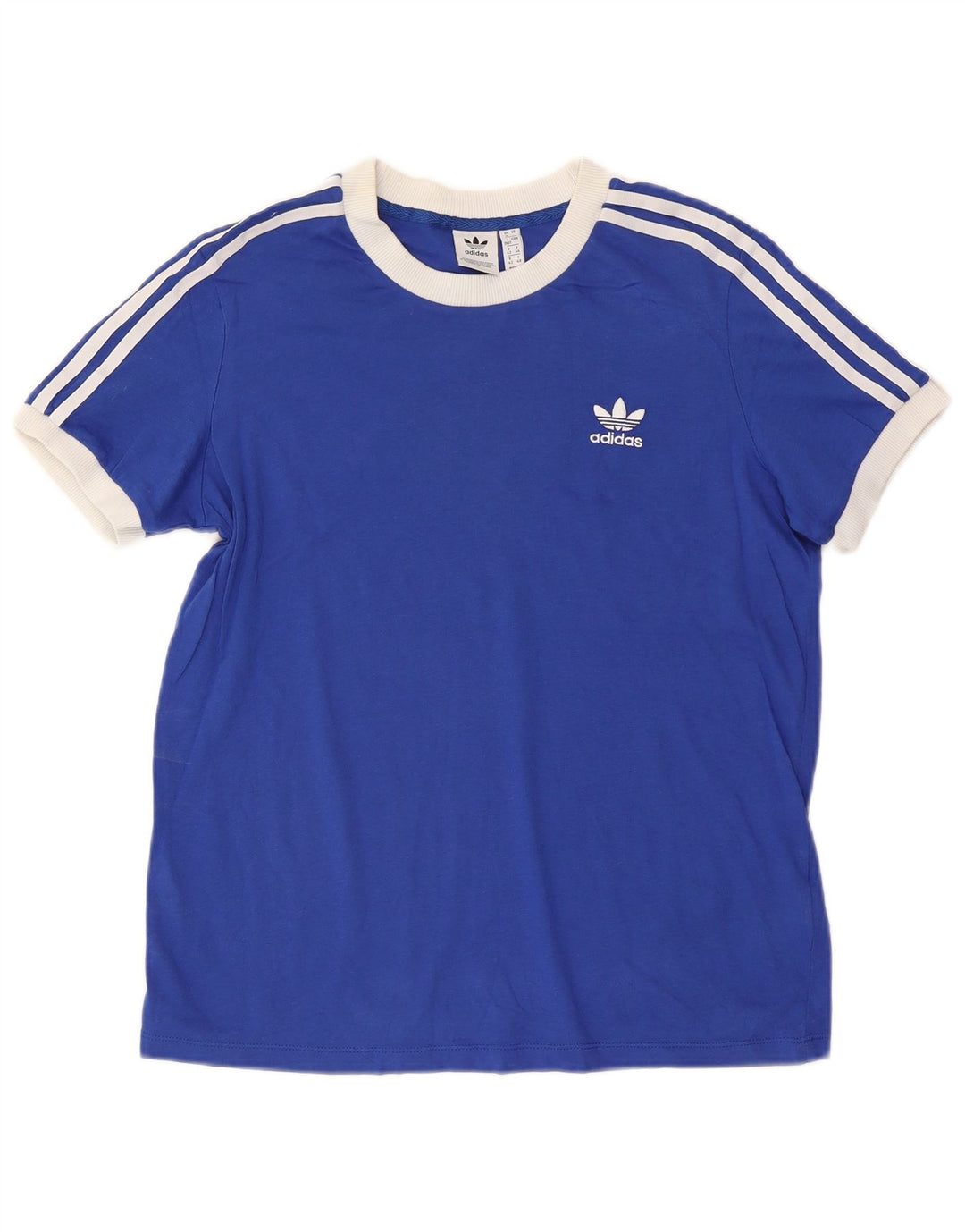 Adidas Camiseta para mujer Top UK 46 Grande Azul Algodón