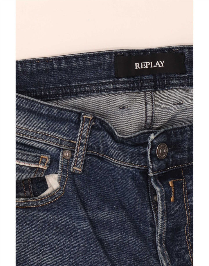 Replay Vaqueros Rectos Grover para Hombre W34 L32 Azul