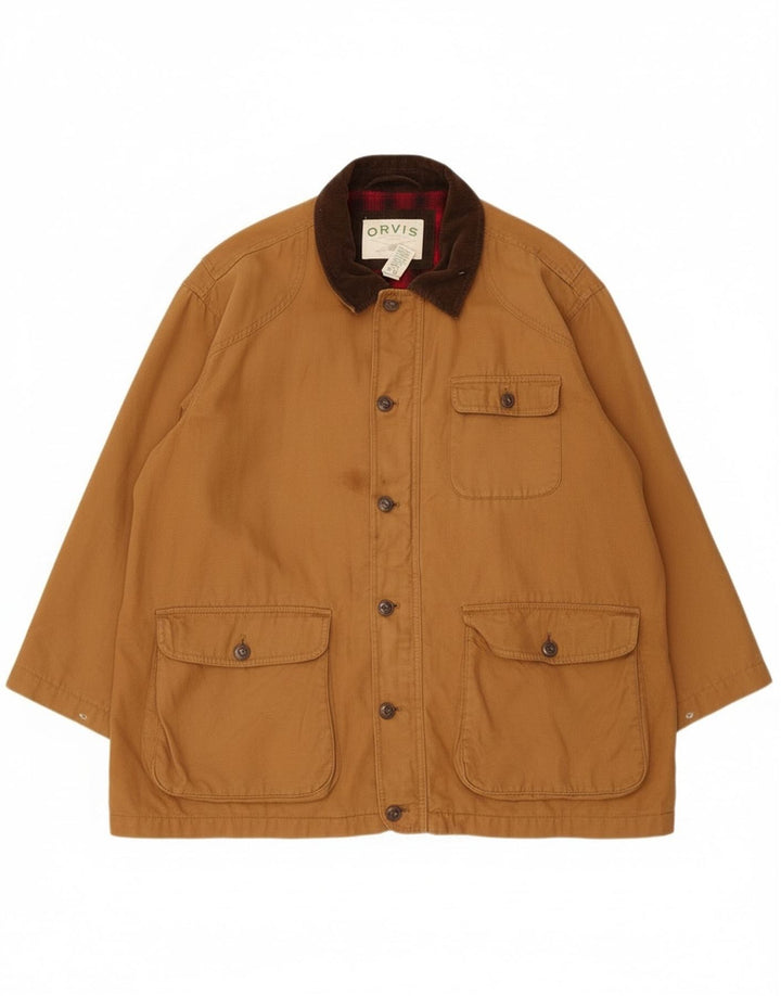 Orvis Chaqueta utilitaria para hombre UK 44 2XL Algodón marrón