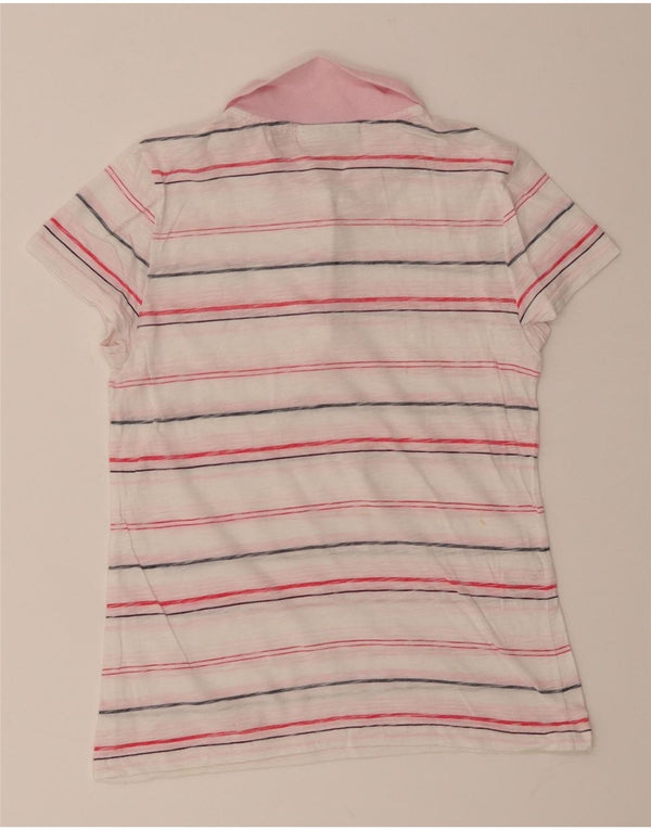 Polo Lacoste Niña 11-12 Años Algodón Rayas Blanco