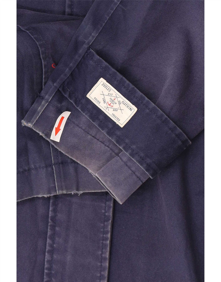 Chaqueta impermeable con capucha para mujer Joules UK 40 Medium Azul marino Algodón