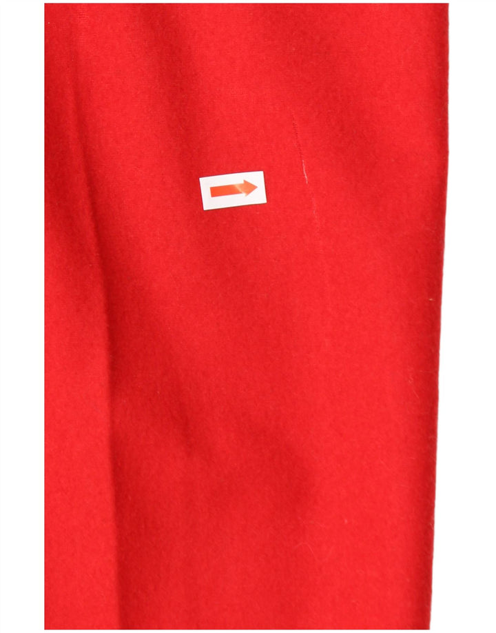 MONDI Pantalones casuales de cintura alta para mujer, holgados, EU 40 Medium W28 L30 Rojo
