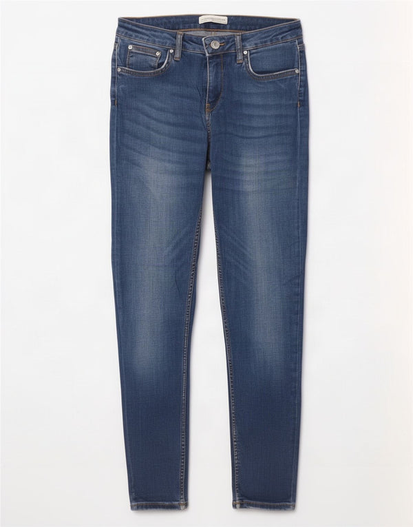 Zara Vaqueros pitillo para mujer EU 38 Small W28 L28 Algodón azul