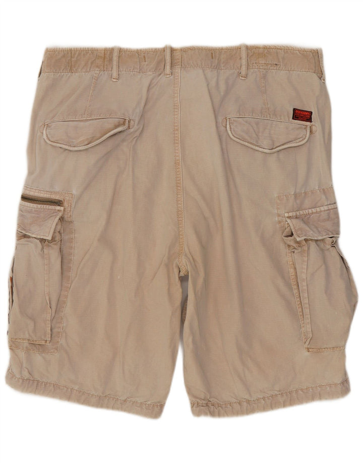 Superdry Shorts Cargo Para Hombre W36 Algodón Beige Grande