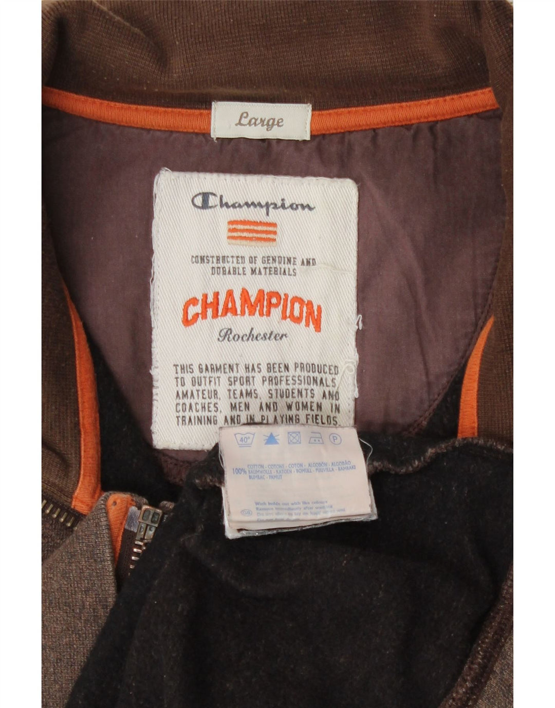 Champion Rochester Graphic - Chaqueta de chándal para mujer, talla 40, color marrón