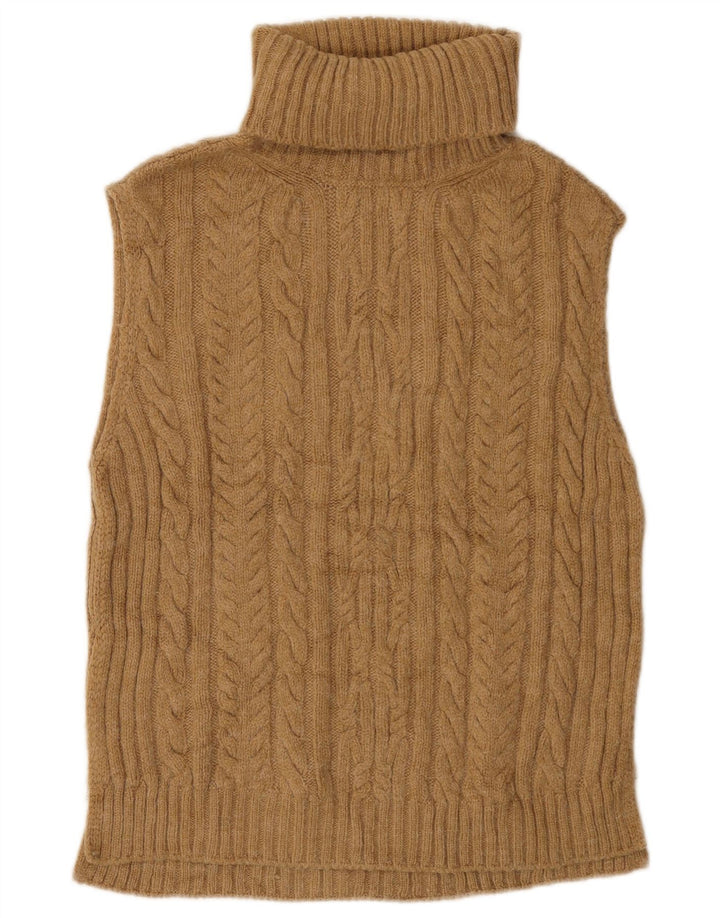 MARKS & SPENCER Camiseta sin mangas de gran tamaño para mujer UK 6 XS Acrílico beige