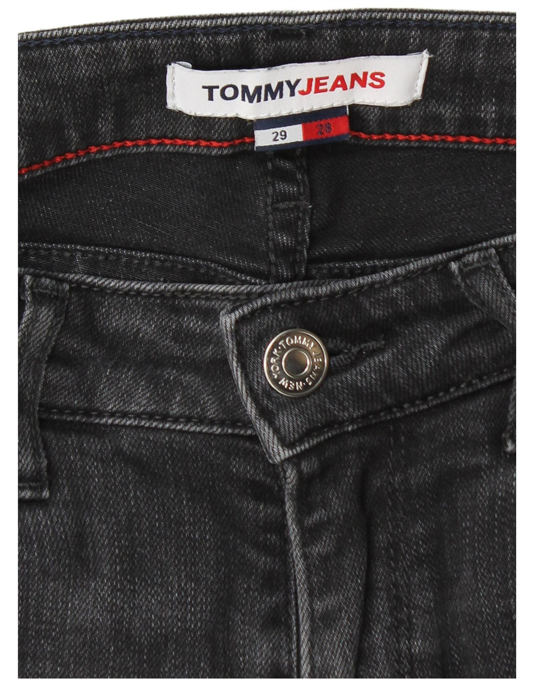 Vaqueros ajustados para mujer Tommy Hilfiger W29 L28 Gris