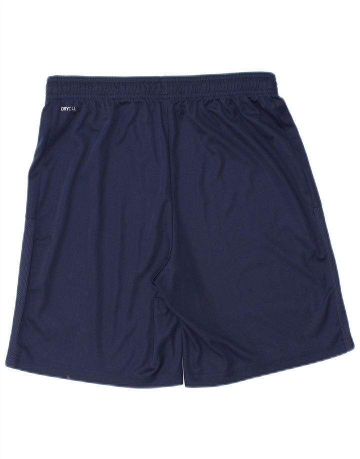 PUMA Pantalones cortos deportivos para hombre pequeño azul marino
