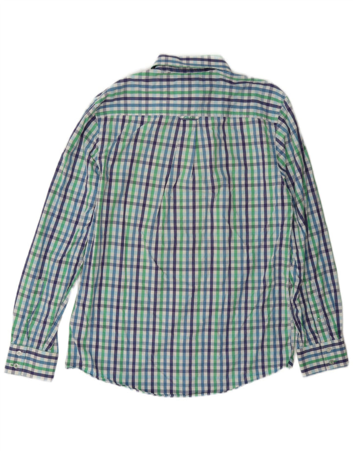 Crew Clothing Camisa de corte clásico para hombre Algodón a cuadros multicolor mediano