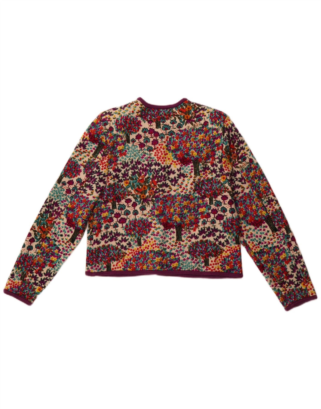 Geiger Cárdigan para mujer, suéter EU 42, grande, multicolor, floral, lana virgen