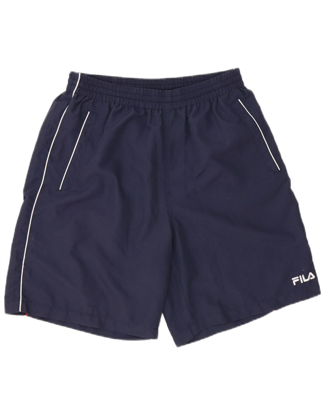 Fila - Pantalones cortos deportivos para hombre, talla grande, poliéster azul marino